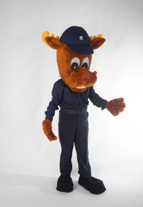 Strój reklamowy Komendy Policji